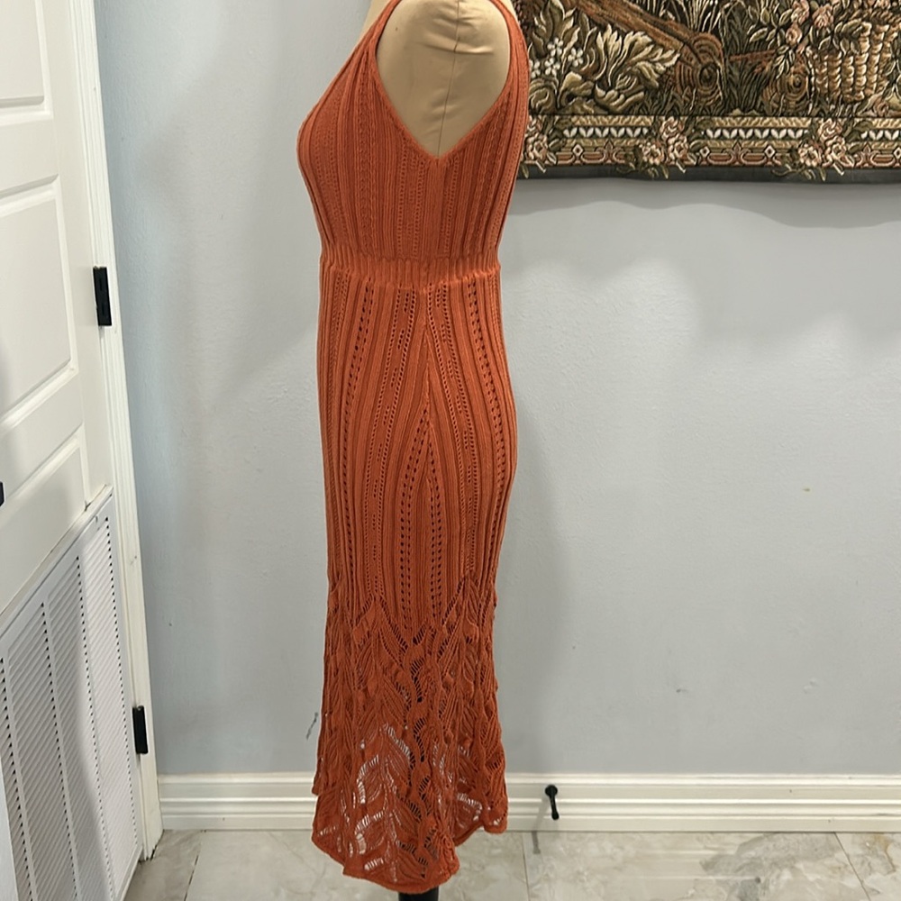Petal & Pup Terracotta Midi Dress - Picture 6 of 14
